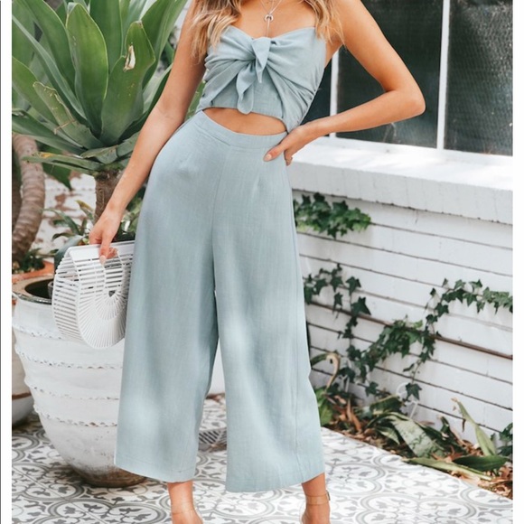 Hello Molly Pants - Hello Molly Ducking & Diving sage jumpsuit